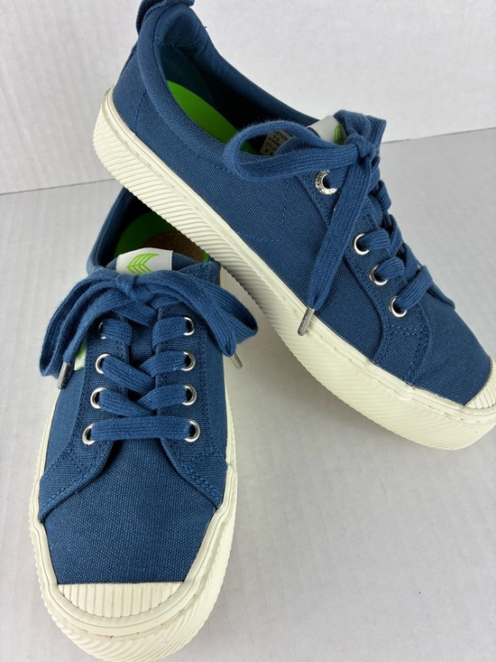 Cariuma Shoes - Cariuma‎ Blue Canvas Sneakers Size 7.5 | Casual Lace-Up Eco Shoes